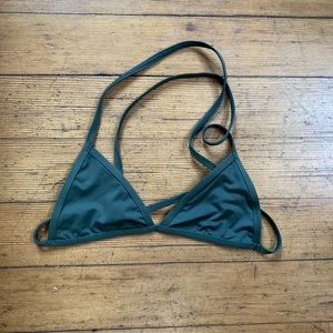 Dolls kill dippin daisy olive bikini top